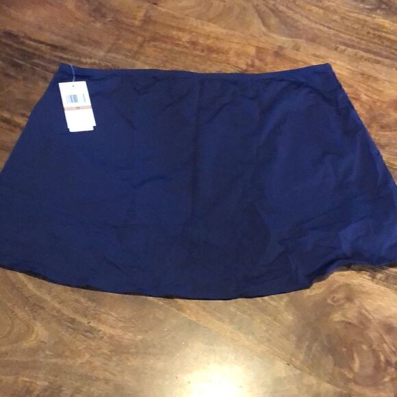 Jantzen faux swim skirt coverup size 12 navy - Picture 4 of 7
